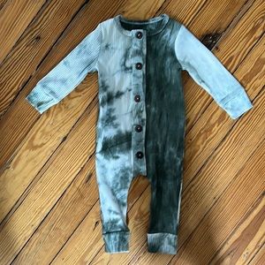Boho forest green romper 18-24M